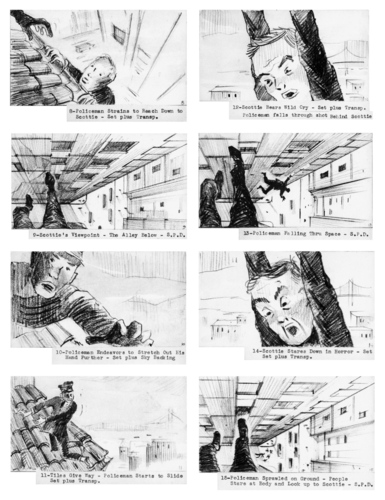 Vertigo (1958) - storyboard sequence